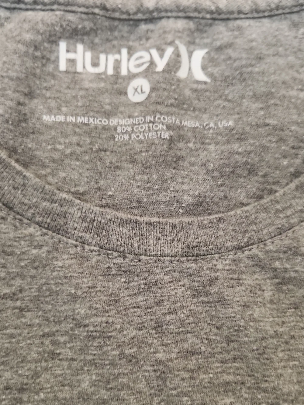 2 Hurley T-Shirt Bundle Men's XL Extra Large Gray Graphic Faded Logo - Picture 5 of 11